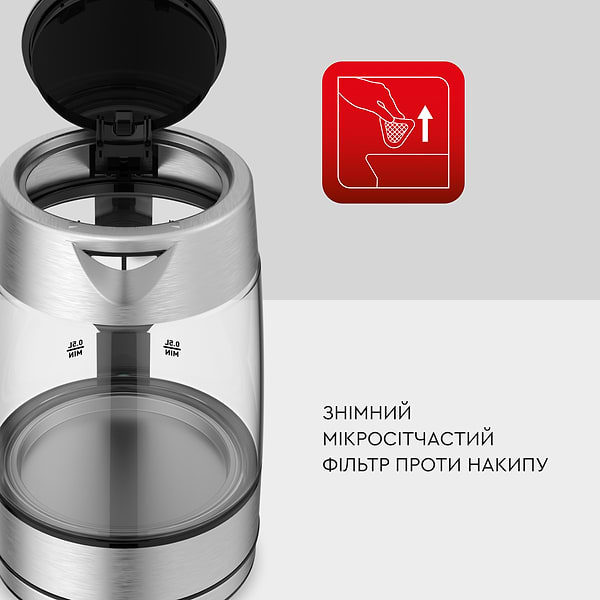 Фото - Електричний чайник Tefal Glass kettle KI772D38