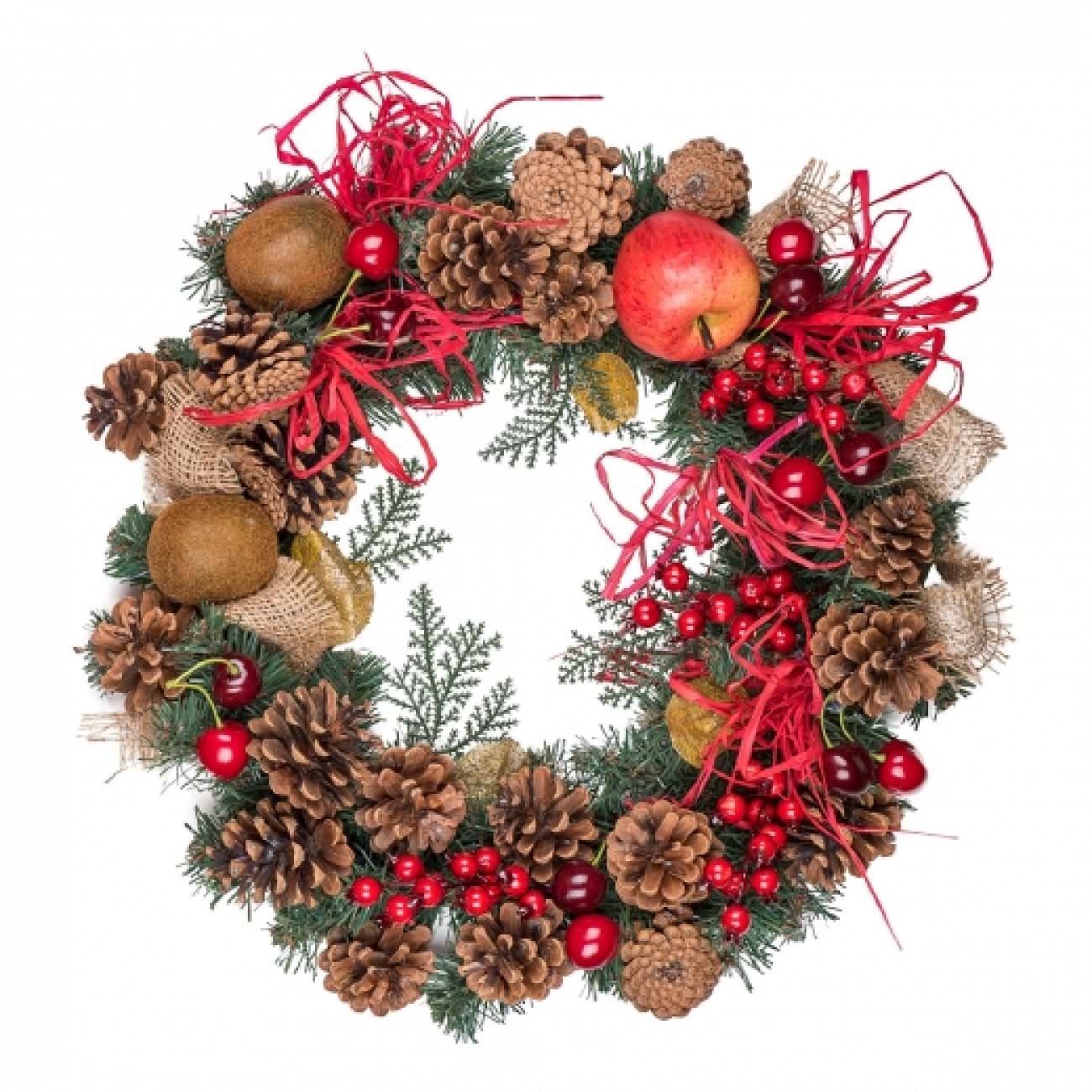 Вінок штучний YES! Fun Сангрія прикрашений 35 см (904446)