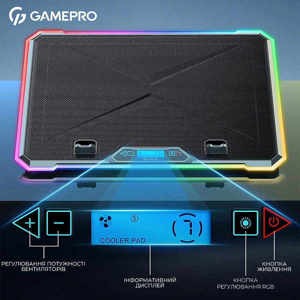 Фото - Підставка під ноутбук охолоджуюча GamePro CP1090