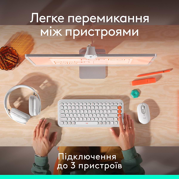 Фото - Миша бездротова Logitech POP Mouse with emoji Graphite (910-007412)