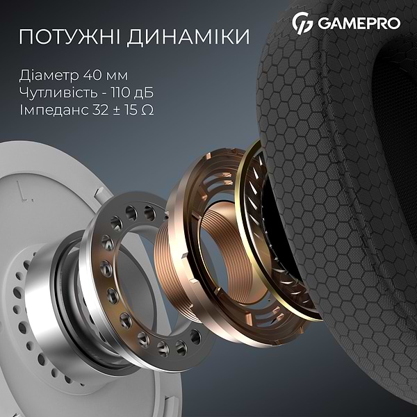 Фото - Гарнітура бездротова ігрова GamePro Asgard Bragi (HSW250W)