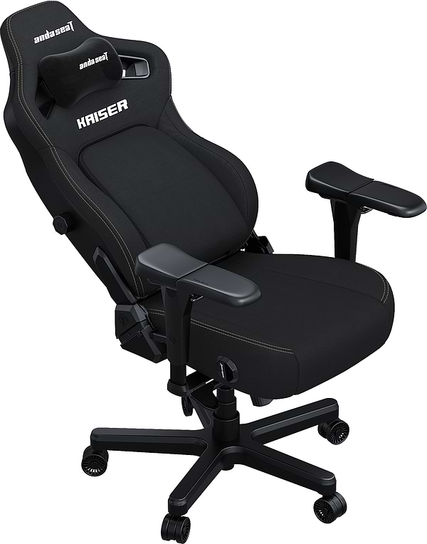 Фото - Кресло для геймеров Anda Seat Kaiser 4 Size XL Black Linen Fabric (AD12YDDC-XLL-20-B-CF)