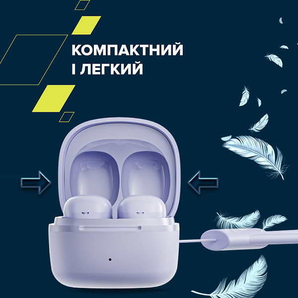 Фото - Навушники вкладиші бездротові TWS Canyon OnGo 4 mini TWS Purple (CNS-TWS4P)