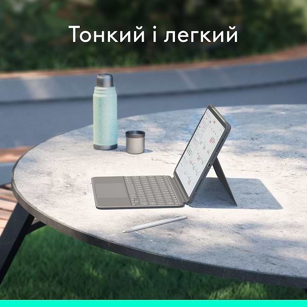 Фото - Чохол-клавіатура для планшета Logitech Combo Touch iPad Air 11'' (M2) Oxford Grey (920-012636)