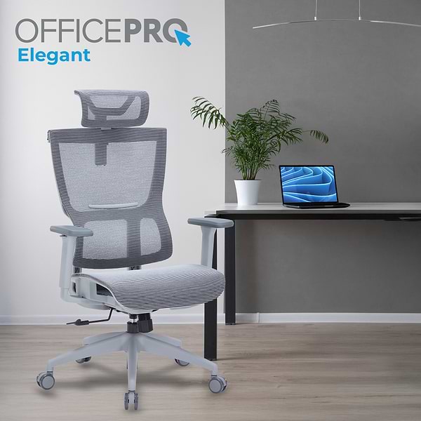 Фото - Крісло офісне OfficePro Elegant (OC660-G-DG-DG) Gray/Dark Gray