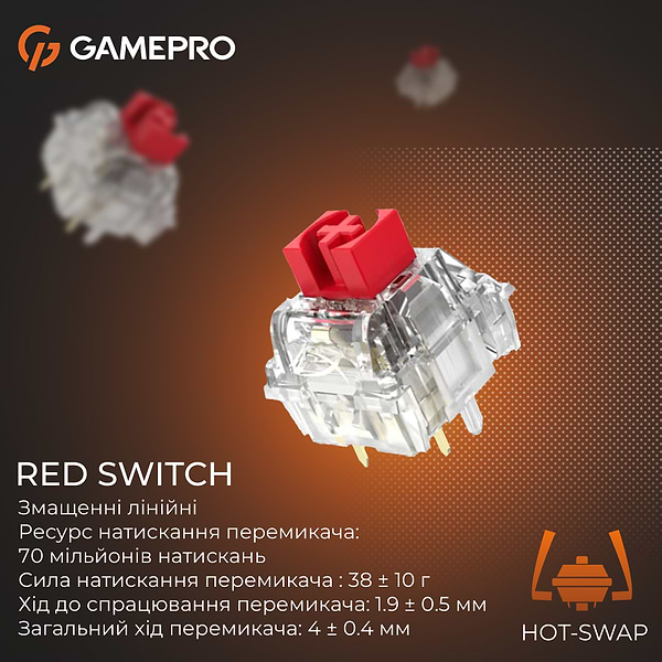 Фото - Клавиатура проводная игровая GamePro Genesis Silverlight  (MK126)