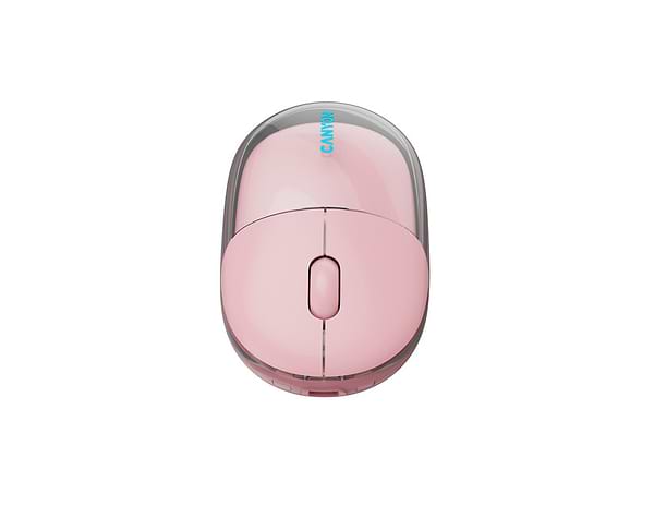 Фото - Мышь беспроводная Canyon OnClick 24 Dual-mode Silent Transparent/Pink (CNS-CMSW24P)