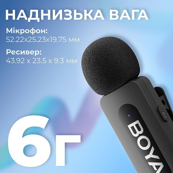 Фото - Микрофон для смартфона Boya BY-V1 Lightning Black