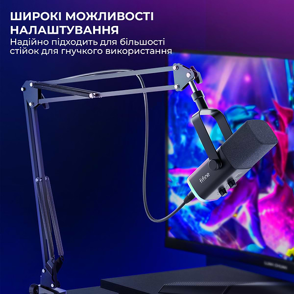 Фото - Мікрофон до комп'ютера Fifine AM8T USB/XLR Black