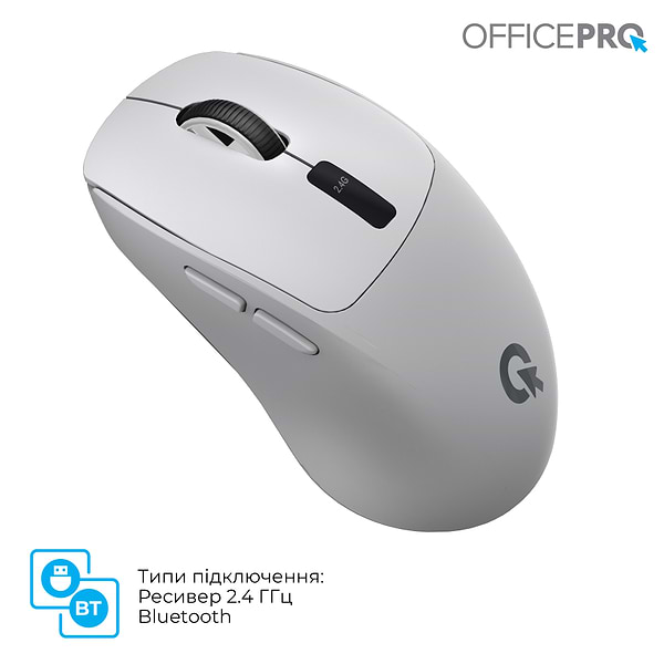 Фото - Мышь беспроводная OfficePro Silent Click Wireless Gray (M398G)
