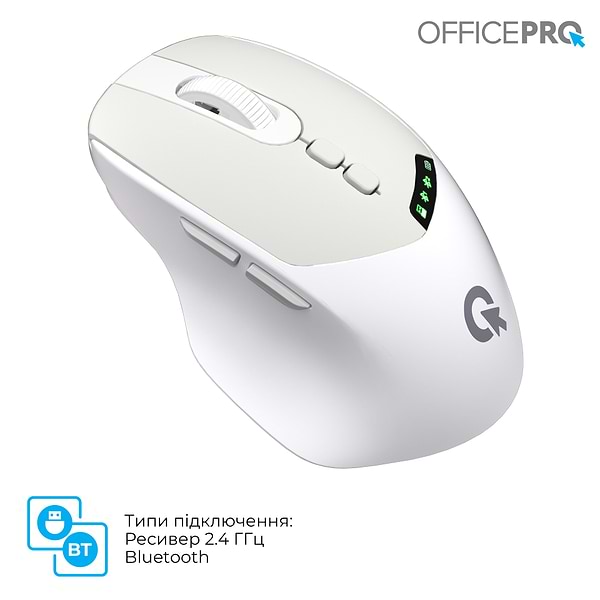 Фото - Мышь беспроводная OfficePro Silent Click Wireless White (M520W)