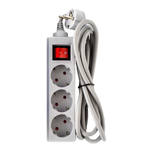 Фото - Удлинитель 220В Logan 3 розетки 3m (SFG3-3)