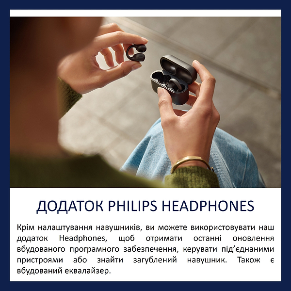 Фото - Наушники вкладыши беспроводные TWS Philips TAQ2000BK/00