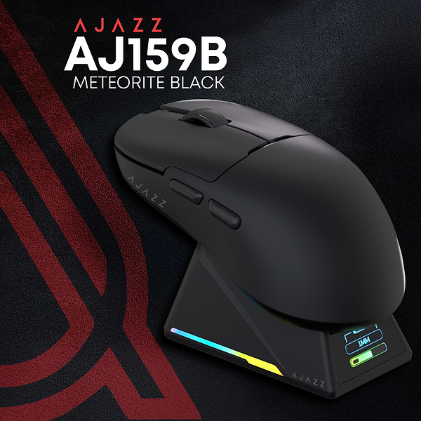 Фото - Мышь беспроводная игровая Ajazz AJ159 APEX Black (AJM159-A-B)
