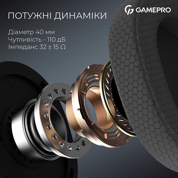 Фото - Гарнітура бездротова ігрова GamePro Asgard Bragi (HSW250B)