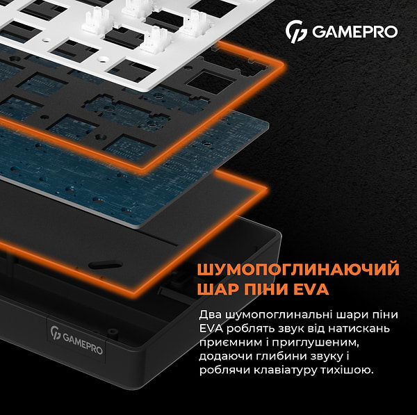 Фото - Клавиатура беспроводная игровая GamePro MK130G Pro