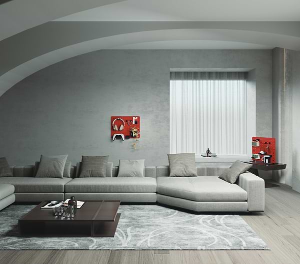 Фото - Настінна дошка-органайзер OfficePro WO600R Red
