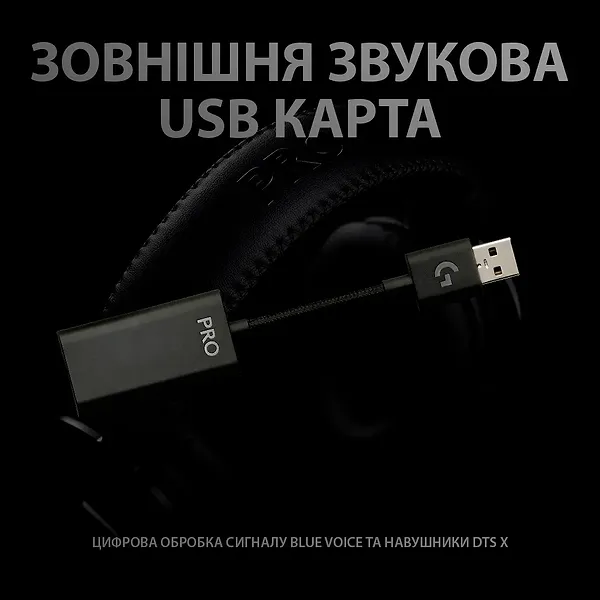 Фото - Гарнитура проводная игровая Logitech Pro X Gaming Black (981-000818)