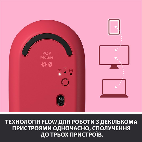 Фото - Мышь беспроводная Logitech POP Mouse with emoji Heartbreaker Rose (910-006548)