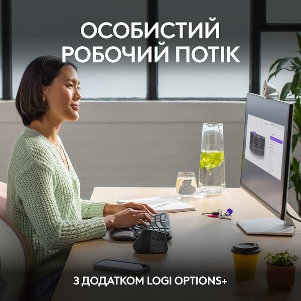 Фото - Клавиатура беспроводная Logitech Wave Keys Bluetooth/Wireless Black (920-012304)