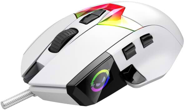Фото - Мышь проводная игровая Lorgar MSP80 Wired Gaming Mouse Pro White (LRG-MSP80-WH)