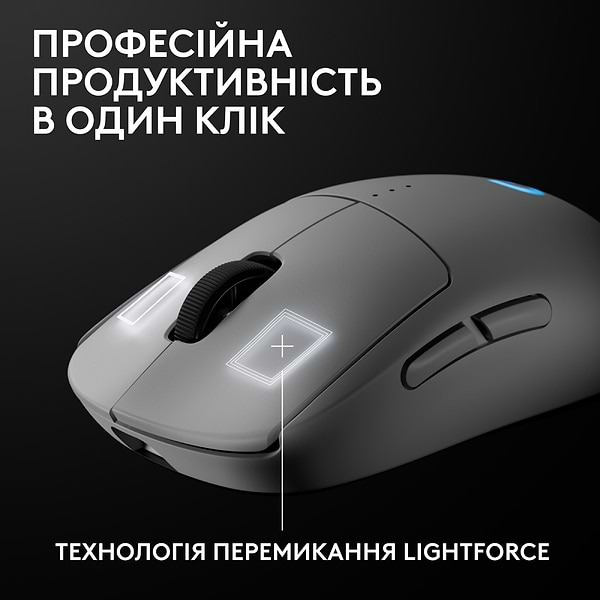 Фото - Миша бездротова ігрова Logitech G PRO 2 LightSpeed Wireless Gaming Mouse White (910-007302)