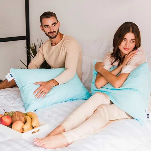 Фото - Подушка стандартна MirSon вовняна Valentino Premium 124 м'яка 40x60 см (2200000017185)