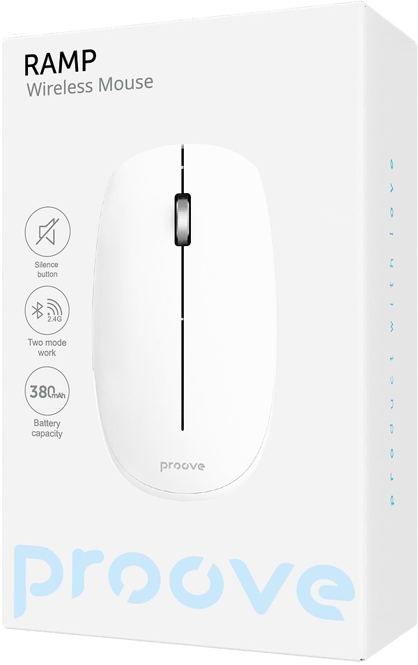 Фото - Миша бездротова Proove Ramp White (WNRM00022002)