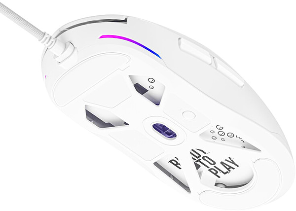 Фото - Мышь проводная игровая Lorgar MSA10 Ultralight Wired Gaming White (LRG-MSA10-WH)