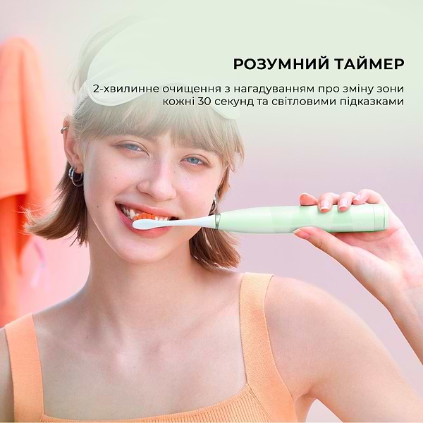 Фото - Зубна щітка електрична Oclean Flow S Electric Toothbrush Green (6970810557336)