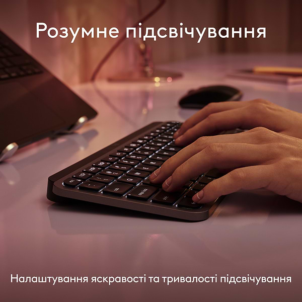 Фото - Клавиатура беспроводная Logitech MX Keys Mini For Mac Space Grey (920-012652)