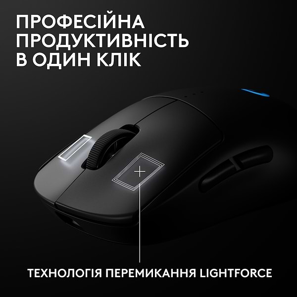 Фото - Миша бездротова ігрова Logitech G Pro 2 LightSpeed Wireless/USB Black + оновлений приймач 8kHz (991-000559)