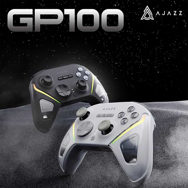 Фото - Геймпад Ajazz 2.4G/BT/USB (Switch/PC/iOS/Android) RGB Black (GP100S-B)