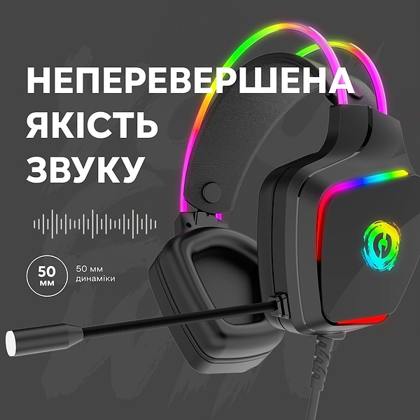 Фото - Гарнітура дротова ігрова Canyon CND-SGHS9A Black
