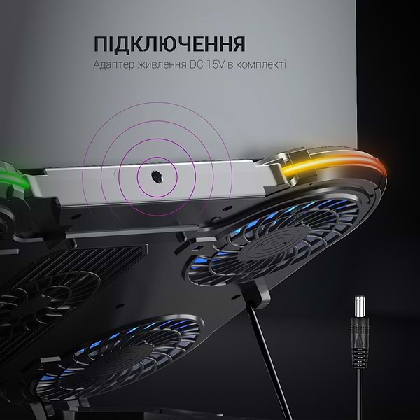 Фото - Підставка під ноутбук охолоджуюча GamePro CP1450 Black