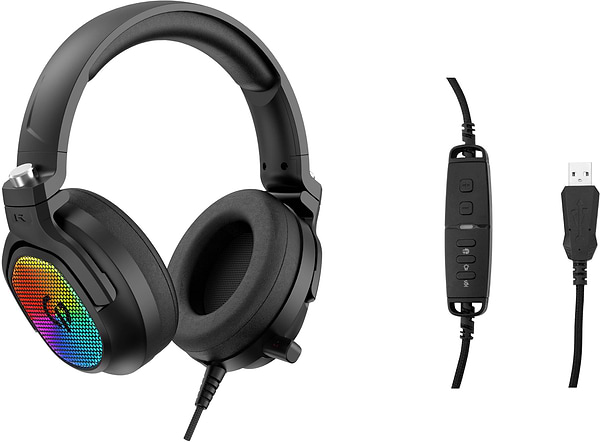 Фото - Гарнітура дротова ігрова GamePro HS1300 7.1 RGB