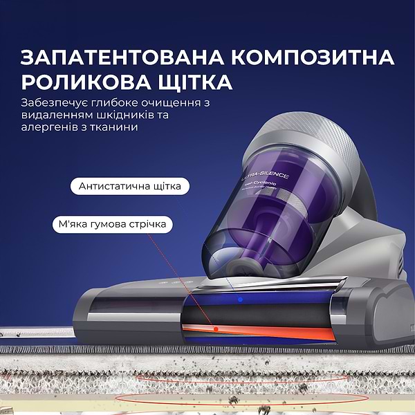 Фото - Пилосос ручний дезінфікуючий JIMMY з УФ-лампою для ліжка (JV35)