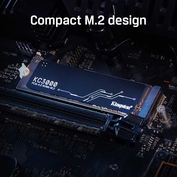 Фото - SSD-накопитель внутренний Kingston KC3000 4096GB M.2 2280 PCIe 4.0 x4 NVMe 3D TLC (SKC3000D/4096G)