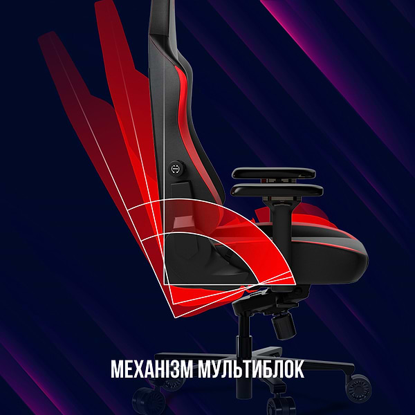 Фото - Крісло для геймерів Lorgar Embrace 533 Black Red (LRG-CHR533BR)