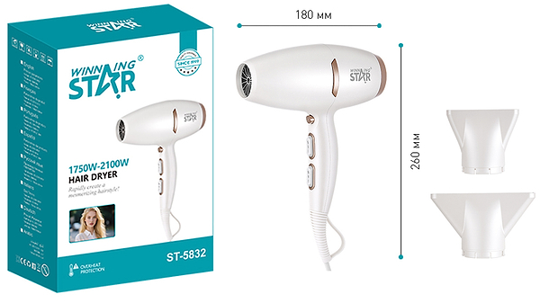 Фото - Фен WinningStar White (WNNGS-ST-5832-WH)