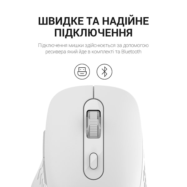 Фото - Миша бездротова OfficePro M230W Silent Click Wireless White (M230W)