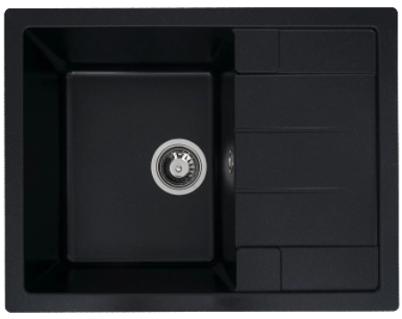 Мойка кухонная VALESO 6550 INTENSO матовая Черный металлик