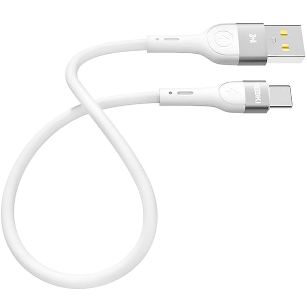 Фото - Кабель синхронізації даних YOKI EXTRA Type-C 3A 0.25m White (YK-EX11)