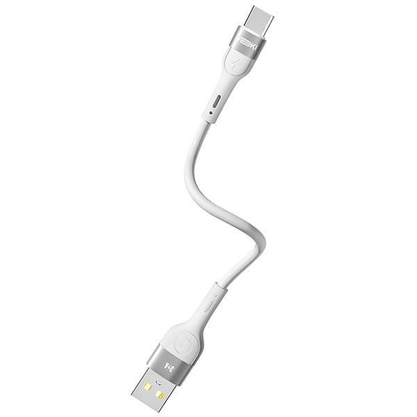 Фото - Кабель синхронізації даних YOKI EXTRA Type-C 3A 0.25m White (YK-EX11)