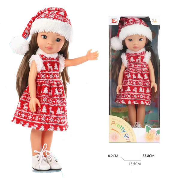 Фото - Кукла LS в рождественском наряде 33 см (LS1301-6)