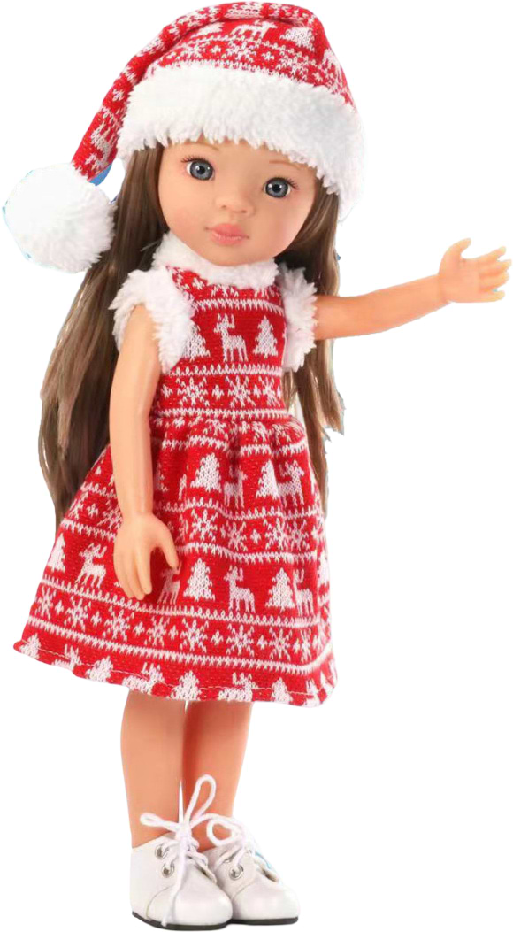 Кукла LS в рождественском наряде 33 см (LS1301-6)