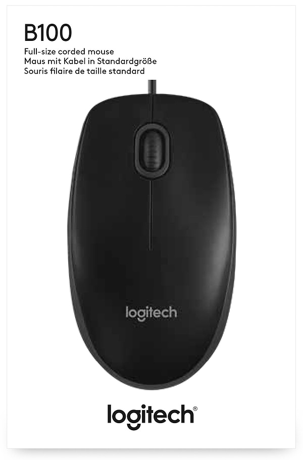 Фото - Мышь компьютерная Logitech B100 (910-003357)