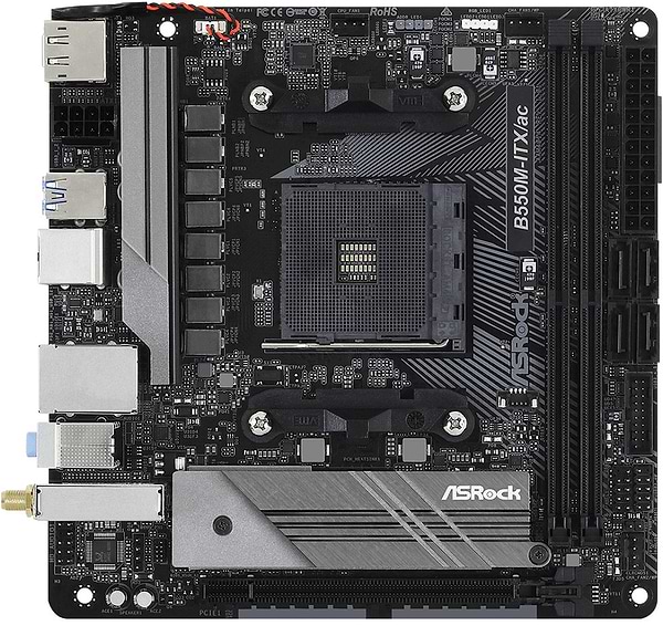 Фото - Материнська плата ASRock B550M-ITX/AC DDR4