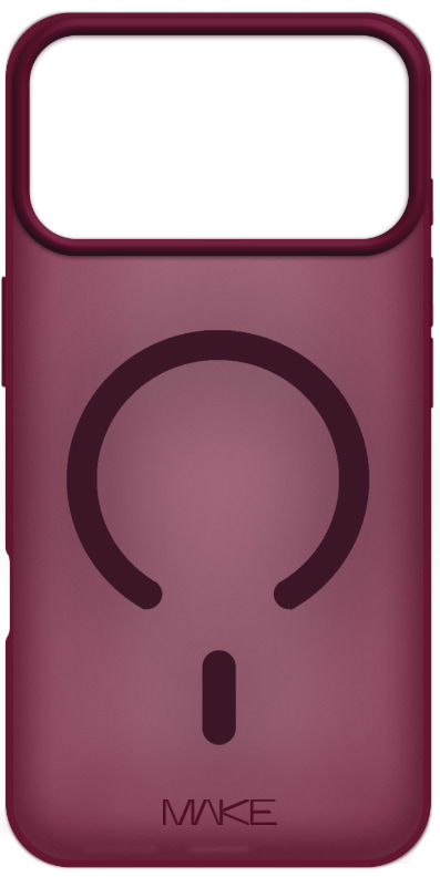 Чохол для смартфона MAKE Aura Magnet for Apple iPhone 18 Pro Max/17 Pro Max, Burgundy (MCLAM-AI18PM/17PMRD)