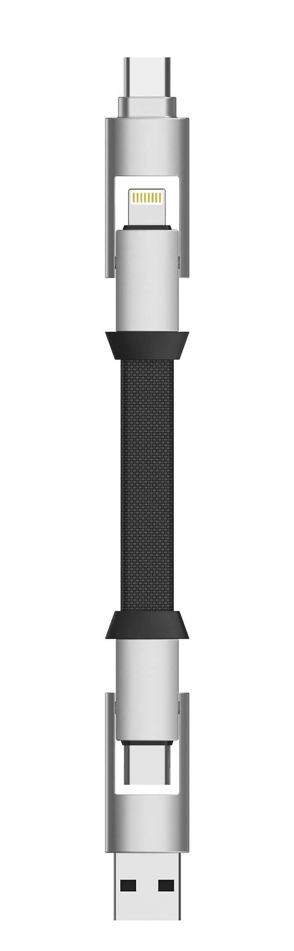 Фото - Кабель синхронізації даних Rolling Square 6in1 inCharge 6, білий (SIX02R)